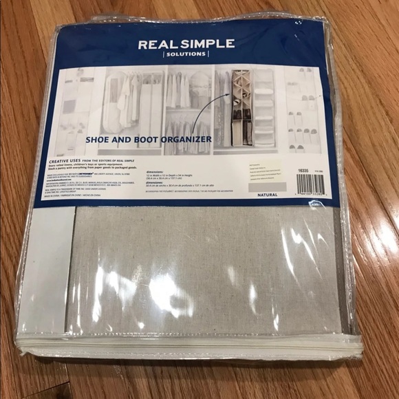 Real Simple shoe and boot Organizer Natural - Picture 3 of 3